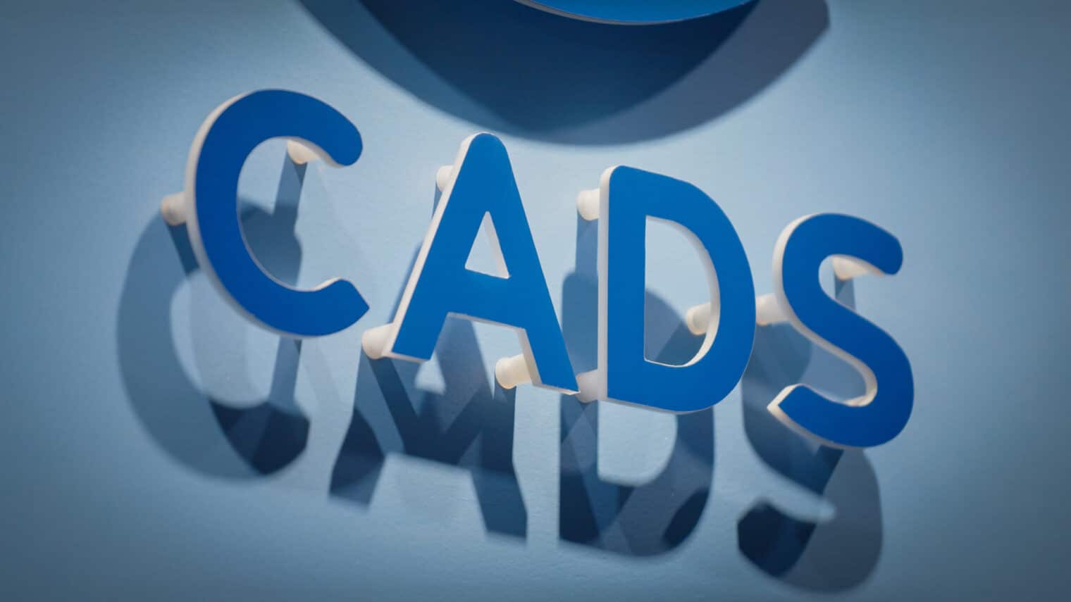 CADS logo mounted on wall