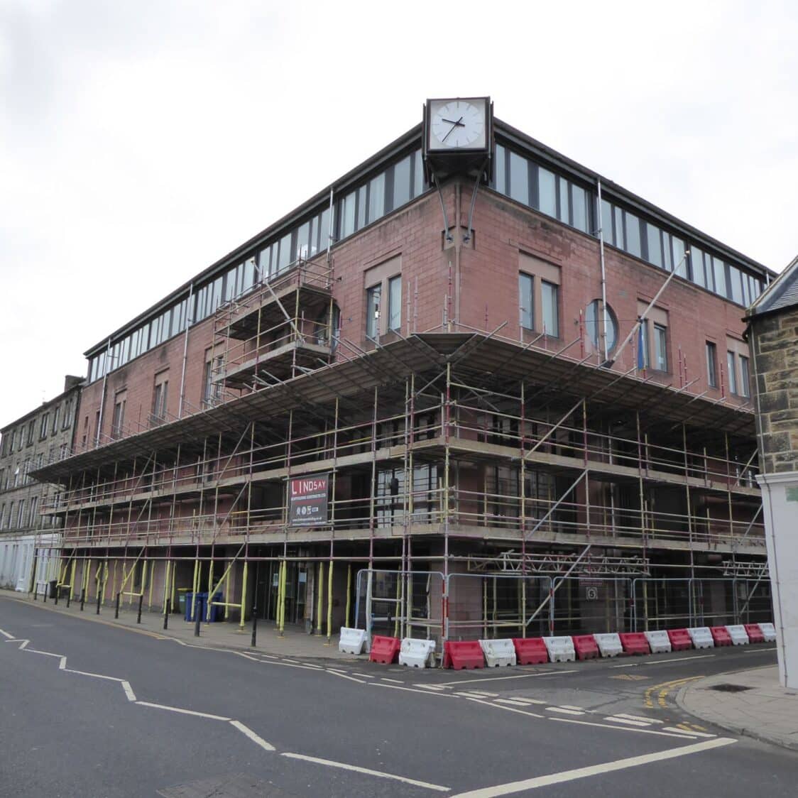 Exterior of a six-storey council building surveyed for town centre regeneration plans